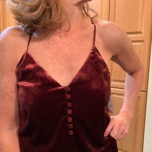 Worth luscious velvet tank